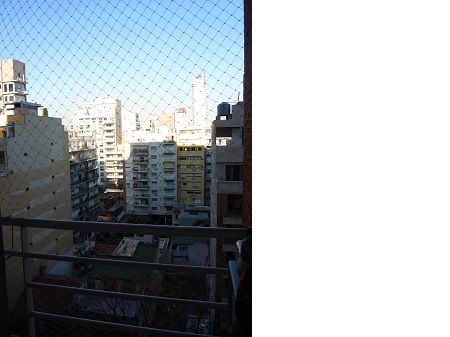 Vista desde el balcón de Jardines del Libertador. Departamento 3 ambientes en piso alto con cochera